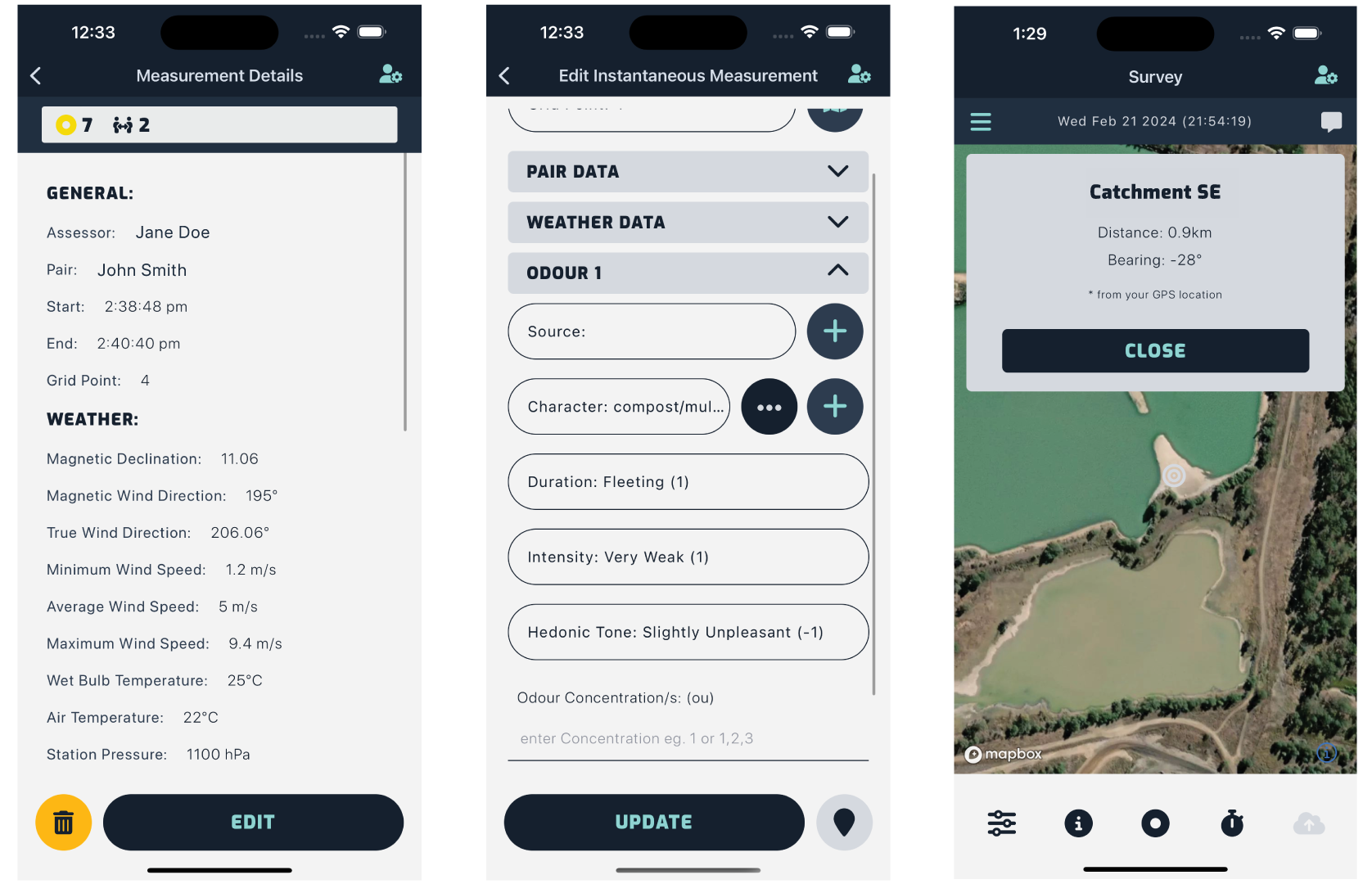 mobile app: data review feature image